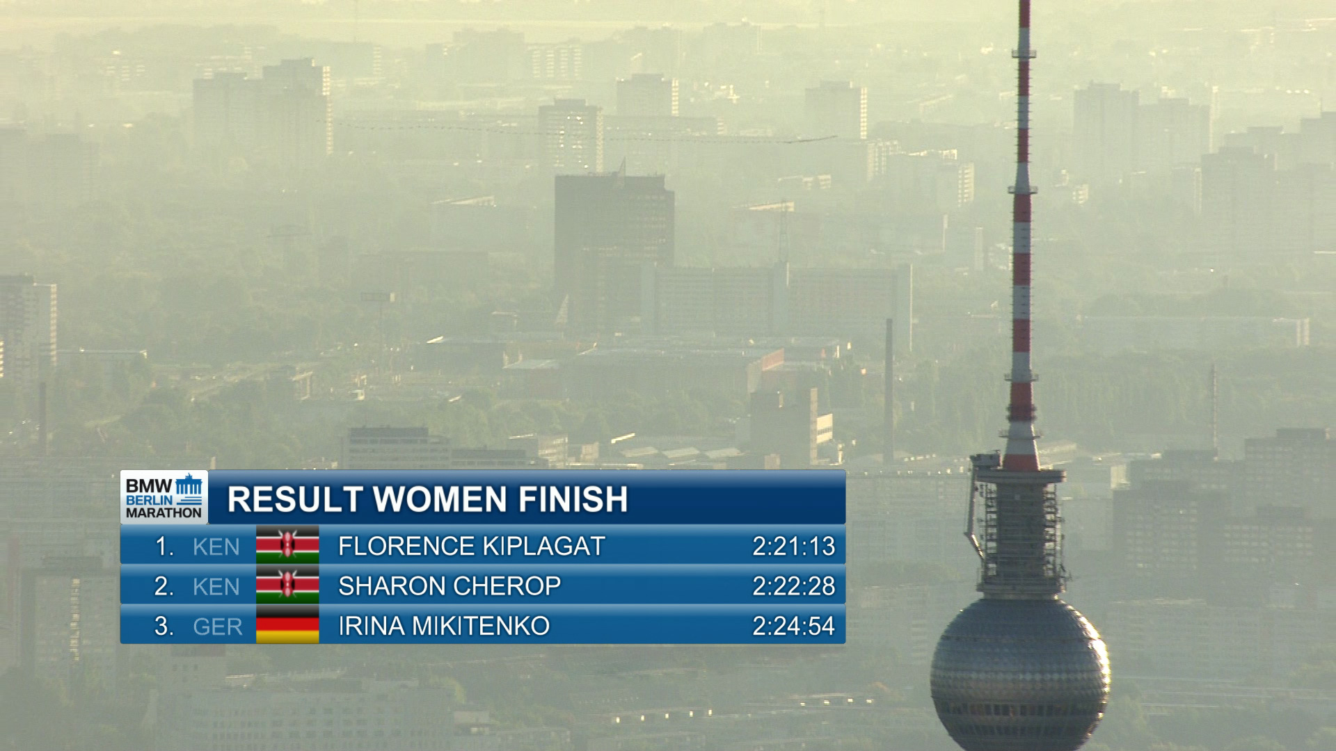 Screenshot Berlin Marathon - rbb-Fernsehen Screenshot Berlin Marathon - rbb-Fernsehen